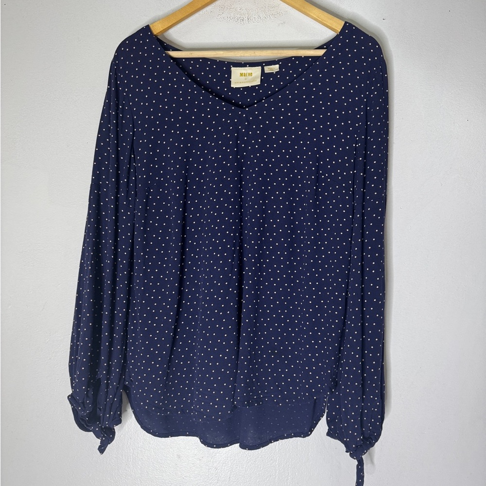 Maeve Anthropologie Pernille Tie Sleeve‎ Blouse Size S